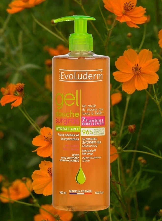 Evoluderm 8 Pieces Evoluderm Moisturizing Sugras Shower Gel 500ML - Image 2